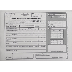 Příkaz ke zdravotnímu transportu (blok 50 listů)