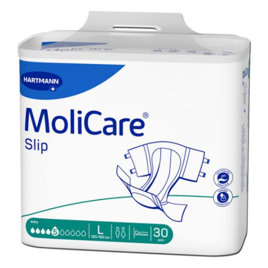 Samolepící pleny MoliCare Slip 5 kapek L, vel. L, savost 2203 ml, 30 ks