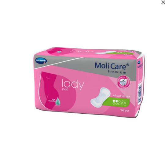 MoliCare vložné pleny Lady 4 kapky, savost 782 ml, 14 ks