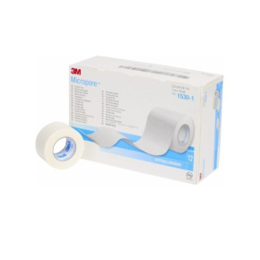 3M™ Micropore™ náplast papírová 1,25cm x 9,15m (24ks)