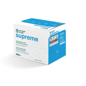 Sempermed Supreme, operační latexové rukavice vel. 5,5, bez pudru, sterilní (50párů/bal)