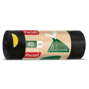 Paclan pytel na odpad ECO LINE zatahovací uši, 25µ, LDPE, 40L - 15ks