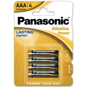 PANASONIC BRONZE Baterie tužková alkalická LR03 (AAA) / Blistr 4ks